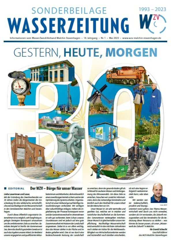 Wasserzeitung 05/2023 – Sonderbeilage » WasserZweckVerband­ Malchin Stavenhagen